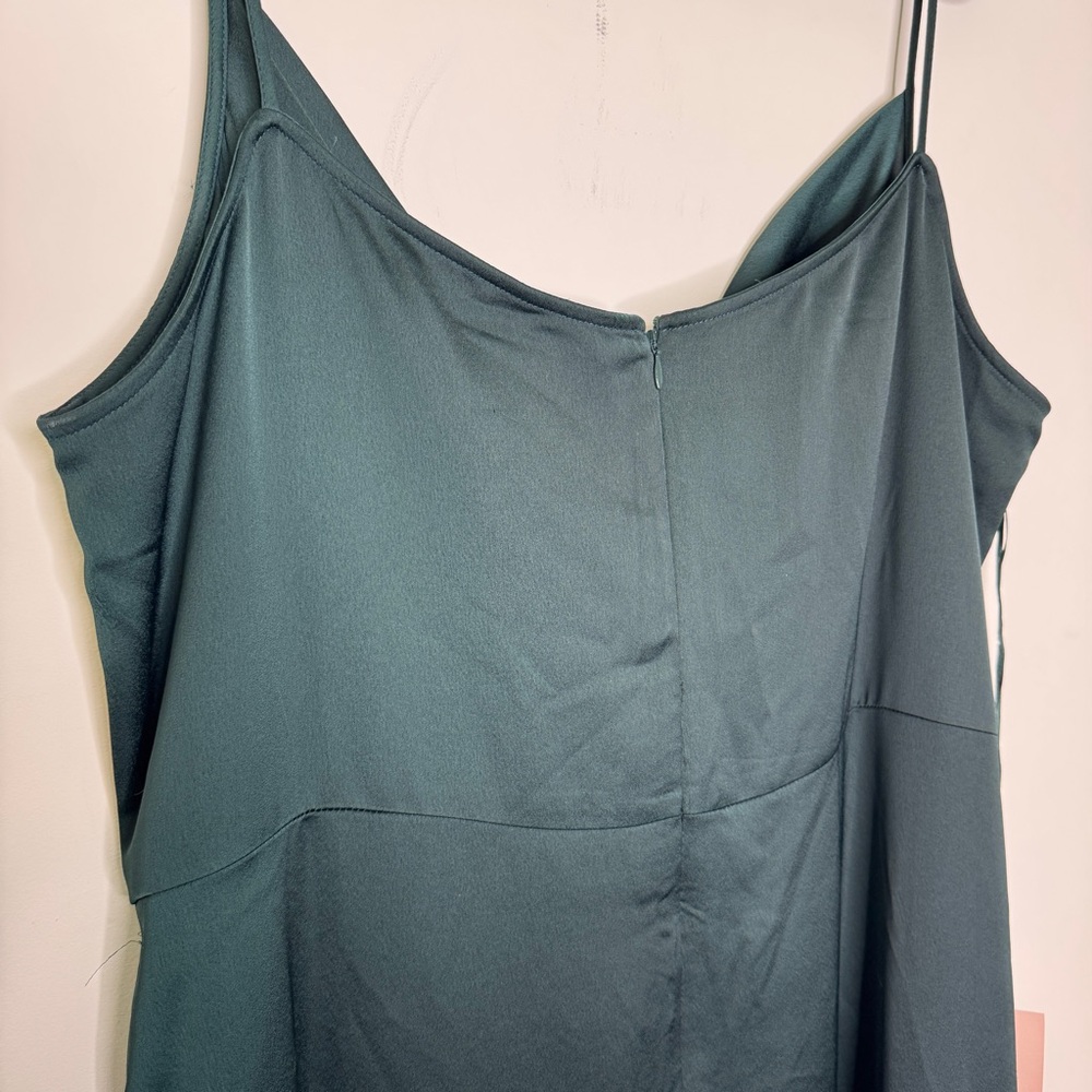 BHLDN Cali Forest Green Cowl Neck Midi Dress 22 - Picture 8 of 9